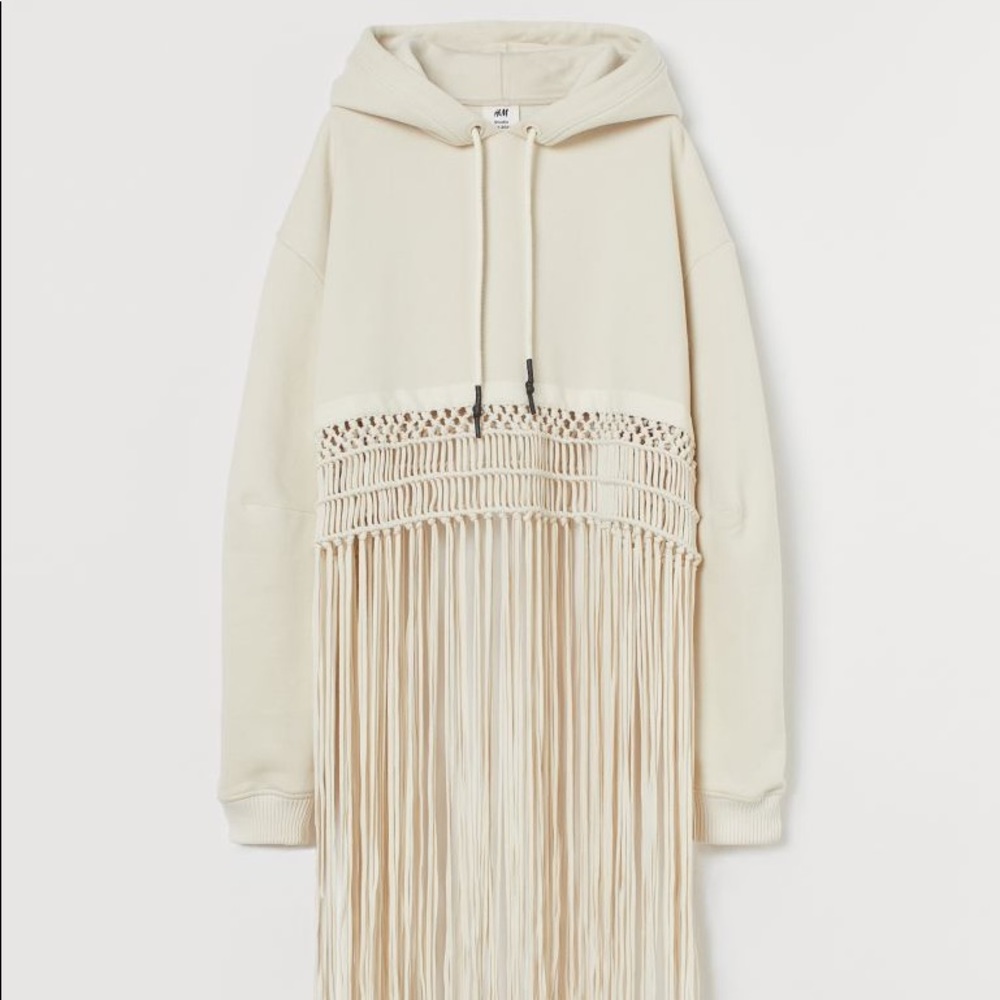 H&M STUDIO Macramé-detail Hoodie